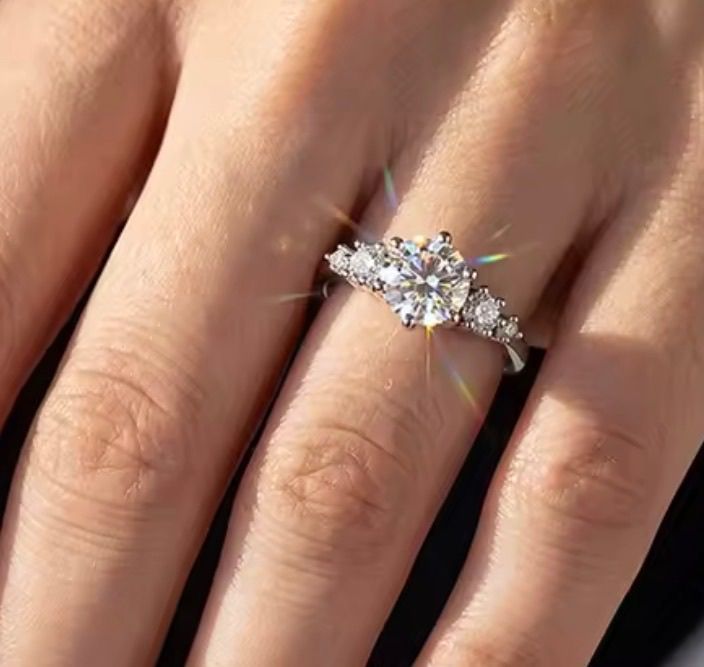Jewelry: Ring -   Natural Moissanite w/ Cert 💍