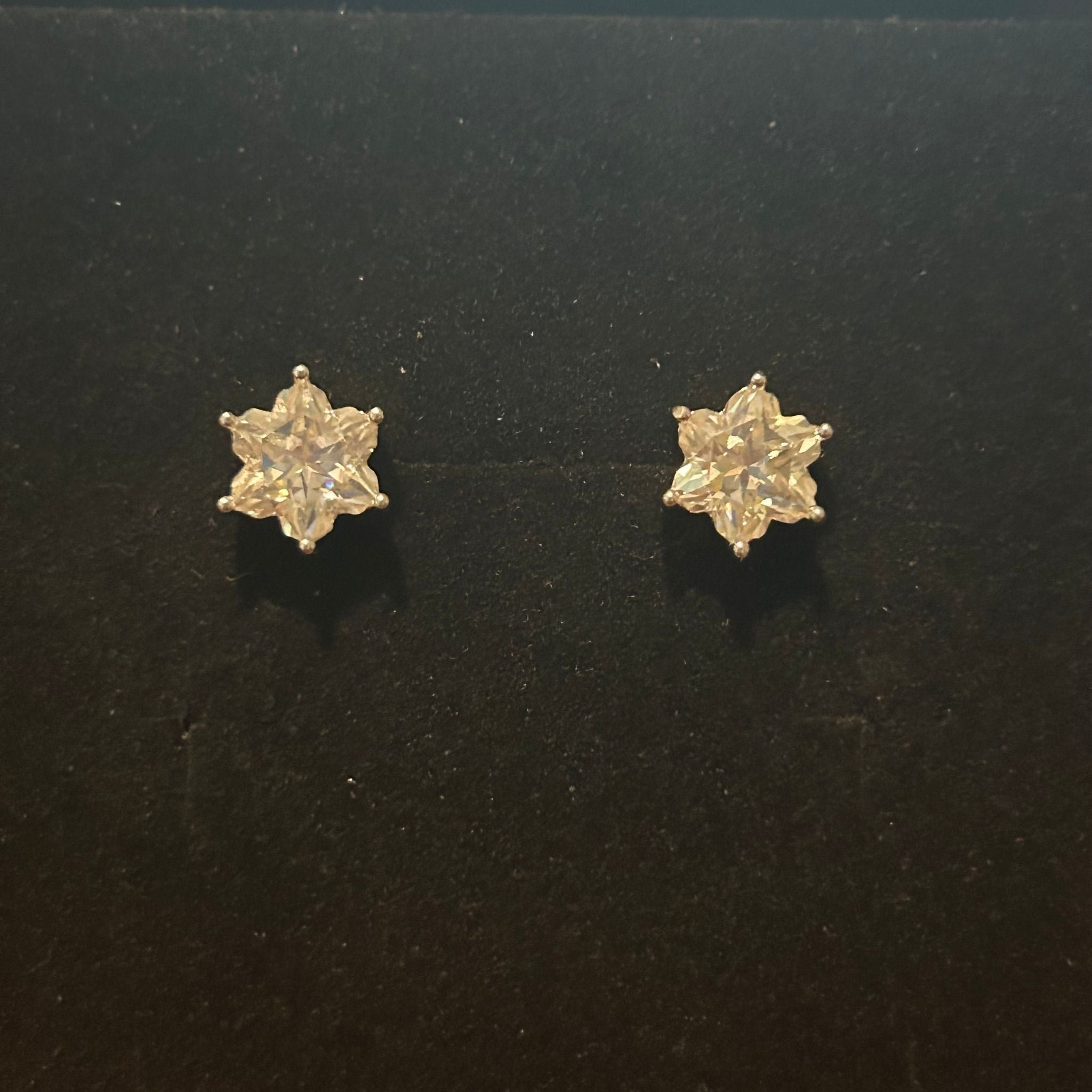 Jewelry: Earrings - 18k White Gold | 1ct Moissanite