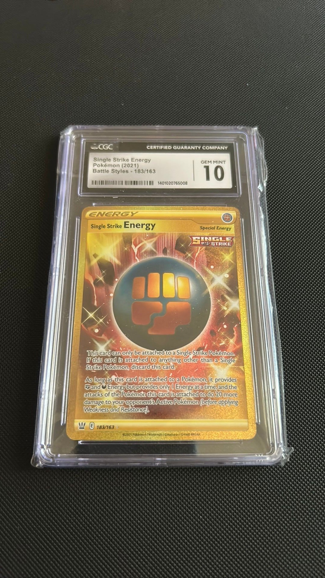 Graded Card - Pokemon: Single Strike Energy (2021)
