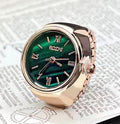 Watch: Bozhi: Ring Watch - Gold w/ Green Dial
