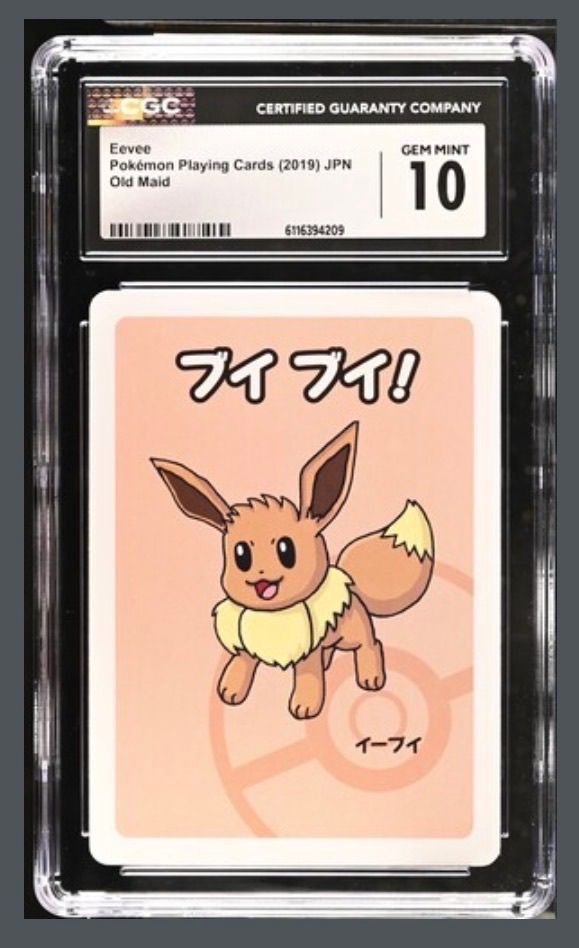 Graded Card - Pokemon: Eevee (2019) Old Maid
