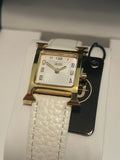 Watch: Bibi: Women’s w/ Genuine Leather Strap White (Hermés Homage)