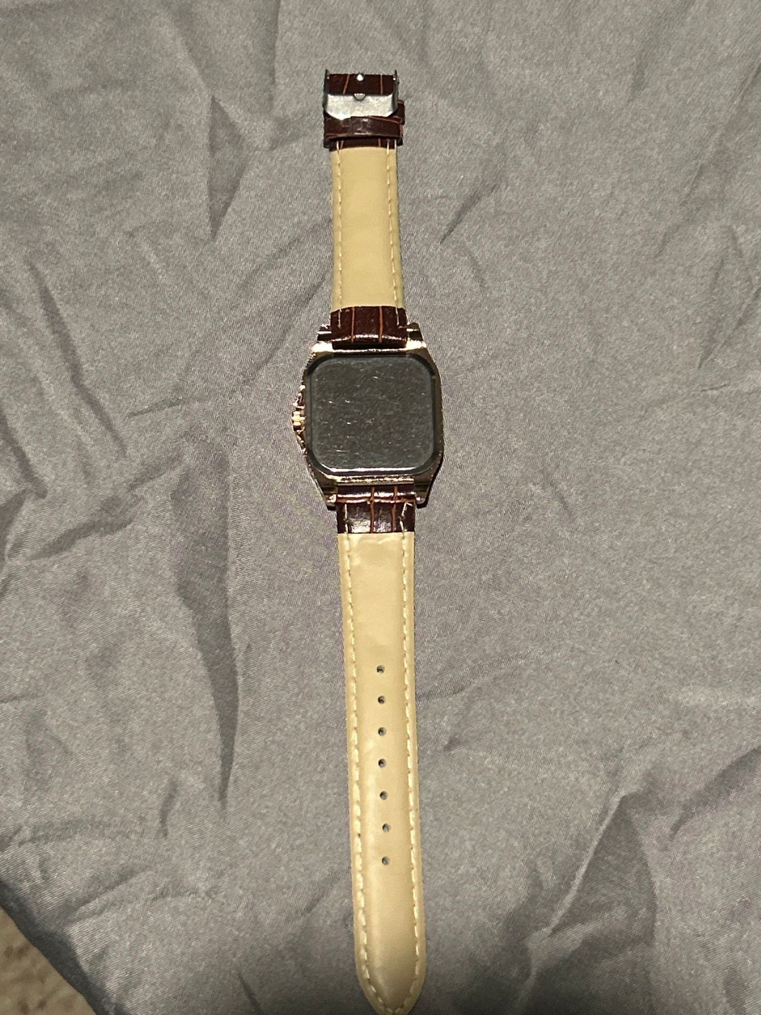 Watch: Unbranded Women’s “Iced Out” w/ Leather Strap