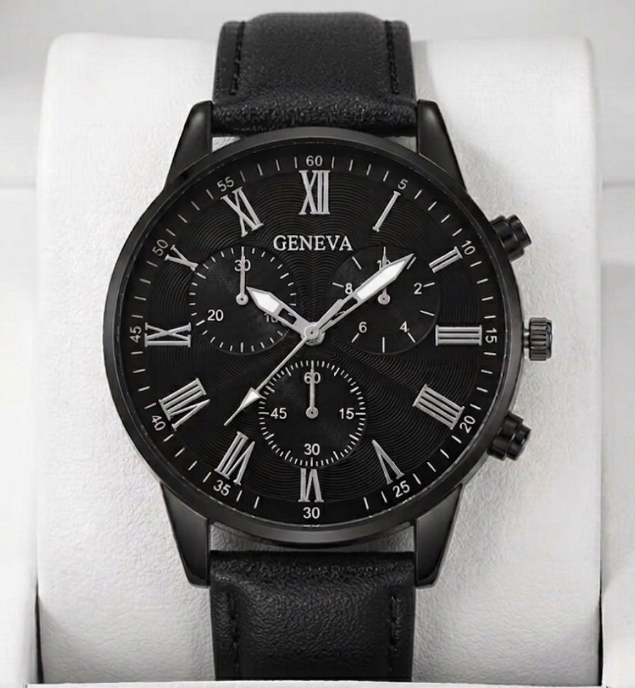 Watch: Geneva: Black w/ Black Dial