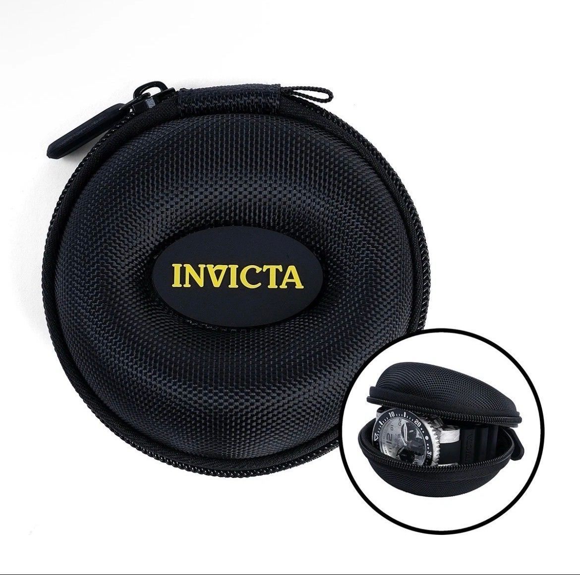 Watch: Case - Invicta: Single Watch Black Travel