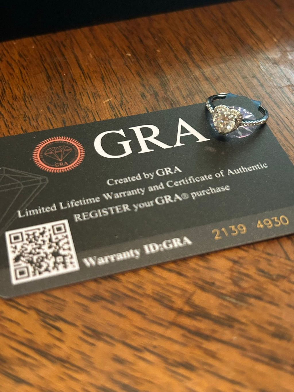 Jewelry: Ring - Natural Moissanite w/ Cert 💍