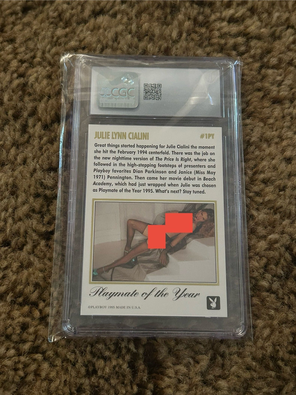 Graded Card - Julie Lynn Cialini | Playmate of the Year 1995 | Playboy Slab