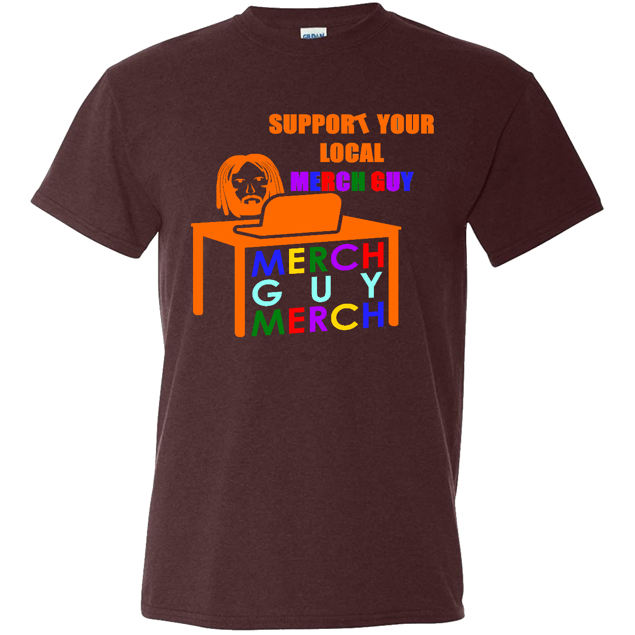 T-Shirt - "MgM" Colorful Logo - Russet