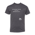T-Shirt - "Support Your Local Merch Guy" - Offset - Charcoal Grey